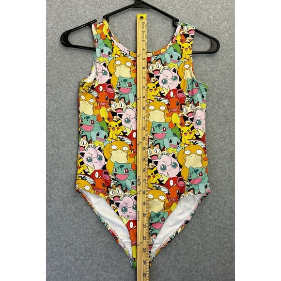 Pokemon Girls One Piece Swimsuit Pikachu Bulbasaur Charmander Jigglypuff 11/12 - Picture 3 of 6